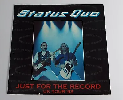 £19.99 • Buy Status Quo Just For The Record UK Tour 93 Concert Programme
