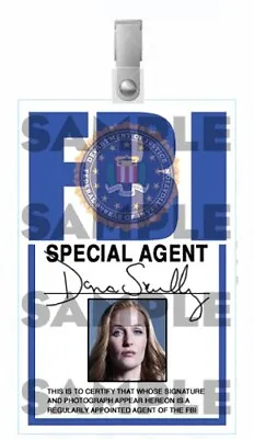 $4.95 • Buy The X-Files Revival Series - Dana Scully Cosplay I.D. Badge