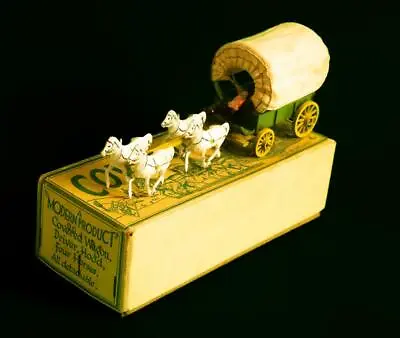 Modern Product / Morestone / Budgie Covered Wagon In Orignal Box C 1950 • $85