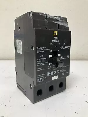 Used *Chipped* Square D EDB34020 20 Amp 3 Pole 480 Volt Breaker • $100