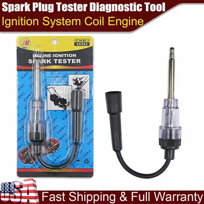 $4.95 • Buy SPARK PLUG Tester Ignition System Coil Engine In Line Auto Diagnostic Test Tools