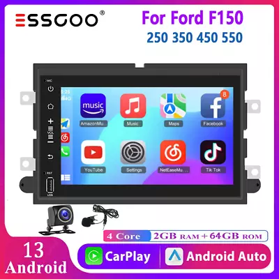 For 2004-2008 Ford F150 F250 GPS Navigation Car Stereo Radio  Carplay FM +Camera • $141.85