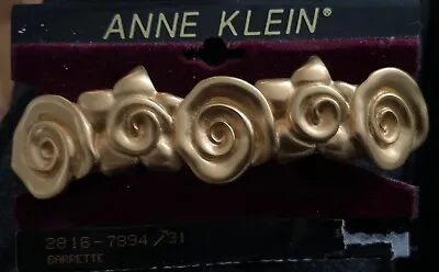 Anne Klein Barrette Vintage Gold Tone • $7