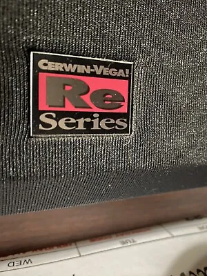 Vintage Cerwin Vega (2) RE 30 Speaker Grills W/CV Badges ..Good Condition • $22