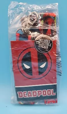 NEW Marvel Deadpool Lanyard / Badge ID Holder W/ Sticker - Loot Crate • $11.49