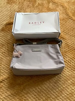 £25 • Buy Womens Radley Silver/grey Material Across The Body Bag Brand New In Box