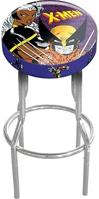 $137.14 • Buy X-Men Barstool Adjustable Game Room Bar Stool Xmen Comic Design Arcade Chair NEW