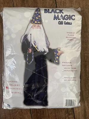 RG Costumes Child Black Magic Wizard Costume Medium (8-10) New • $25