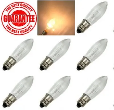 Vintage E10 LED Replacement Top Candle Bulb Chandelier Filament Fairy Light Lamp • $6.66