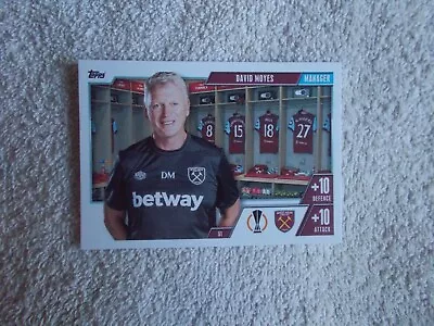 Match Attax Extra 2024 Football  DAVID MOYES  #51 West Ham Trading Card M • £0.99