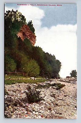 Scenic View Robinson's Folly Mackinac Island Michigan MI VO Hammon Postcard • $6.83