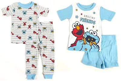 24 Months Elmo Cookie Monster Pajamas 4-Piece Shirt Pants Shorts PJ Set • $19.80