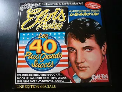 Elvis Presley Les 40 Plus Grands Succes 2 Lp Record Set France Vg++ • $9.99