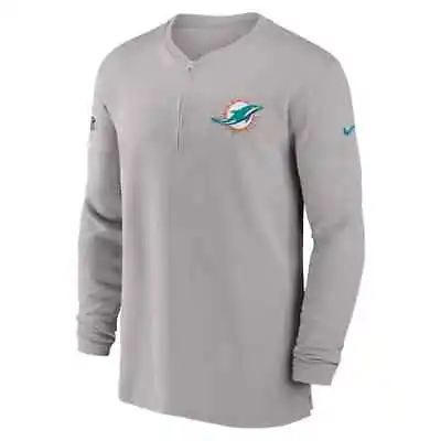 Miami Dolphins Nike Sideline Performance Long Sleeve Quarter-Zip Jacket 2023 NFL • $117.98