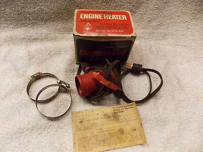 Vintage The Original Lower Radiator Hose Engine Heater # 175 Zero Start Antique • $29.99