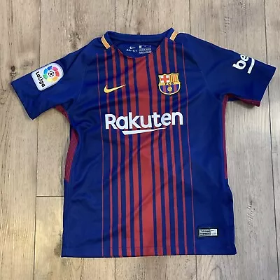 Nike Dri Fit Barcelona Football Club Jersey Kids Youth Size Small • $25.50