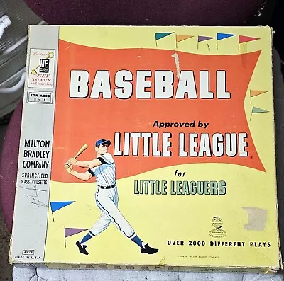 Milton Bradley BASEBALL: Approved By Little League For L.L.~1958 ~ INCOMPLETE • $14.63