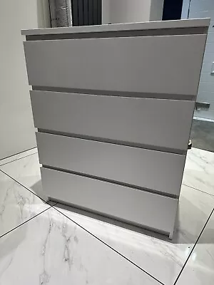 Ikea MALM Chest Of 4 Drawers 80x100cm • £40