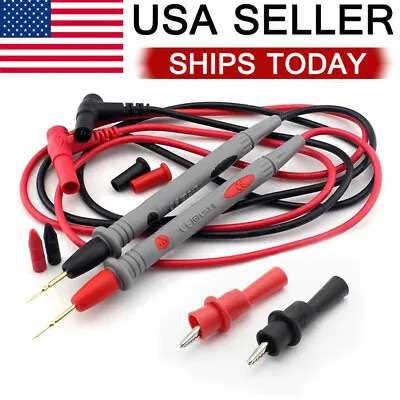 Multimeter Test Leads For Meter Electrical Alligator Clip Probes 1000V 20A • $5.99