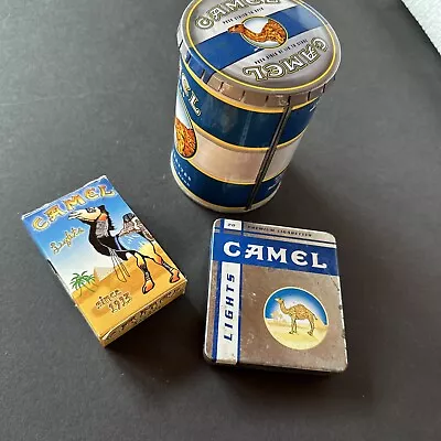 Collection VINTAGE ORIGINAL CAMEL TIN (KEG) And CIGARETTE HOLDER And Box • $10