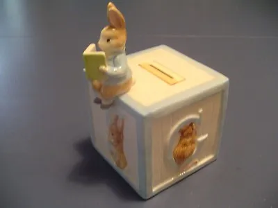 $36 • Buy Beatrix Potter By Schmid Rabbit Still Bank, Picture Frame, Clock Set Of 3 