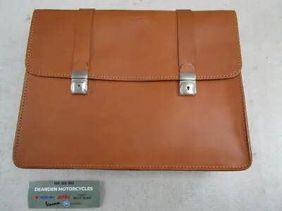 Genuine Moto Guzzi V7 Natural Leather Side Bag Tan 2s000295 • $249