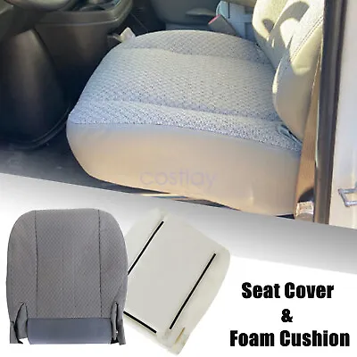 Driver Bottom Seat Cover & Foam Cushion For 2003-2014 Chevy Express & GMC Van • $104.25