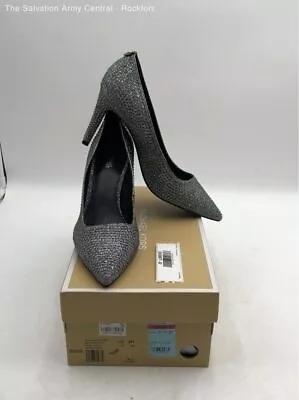 Michael Kors Silver Diamond Design Heels - Size Women's 9-NIB • $9.99