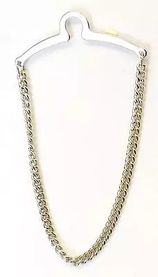 NEW Mens 3mm Tie Chain Tack Clip Silver Serpentine Cable With Box FREE SHIP • $22.95