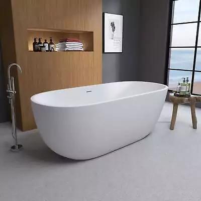 65'' 100% Acrylic Freestanding Bathtub Contemporary Stand Alone Soaking Tub CUPC • $1049.90