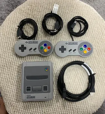 Super Nintendo Classic Mini Super CLV-301 SNES With Two Controllers + HDMI Cord • $145