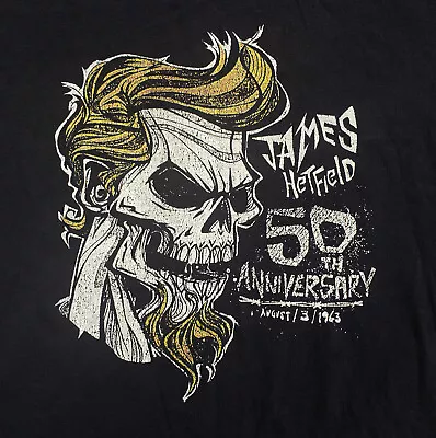 JAMES HETFIELD 50th Anniversary Shirt - Large - Metallica Metal Grunge Punk RARE • $24.99