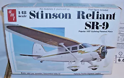 $24.99 • Buy Amt Stinson Reliant Sr-9 Airplane Model Kit 1/48 T639