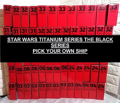 STAR WARS THE BLACK SERIES Titanium Series Vehicles Hasbro -Pick Your Own Ship • £9.98