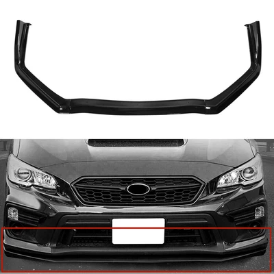 $71.99 • Buy For 15-19 Subaru WRX STI V-Limited Style Front Bumper Lip Chin Spoiler