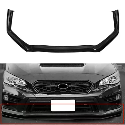 For 15-19 Subaru WRX STI V-Limited Style Front Bumper Lip Chin Spoiler • $71.99