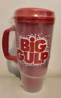 NEW- 7-Eleven Big Gulp Insulated 34 Oz Fountain Cup/ Travel Mug - SEALED • $9.99