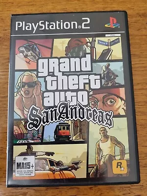 Grand Theft Auto San Andreas GTA Rockstar PS2 Sony PlayStation Game PAL • $19.99