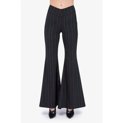 $199 • Buy STAUD Boom Pants In Rainbow Stripe 8 Flare NWT Bell Bottom High Rise