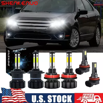 For Ford Fusion 2006-2016 6x Combo LED Headlights Hi/Lo Beam Fog Light Bulbs Kit • $31.98