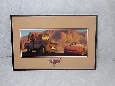 Cars Disney Pixar Framed Picture Poster 14  X 11  Lightning McQueen & Mater • $29.99