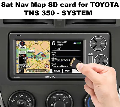 Toyota Sat Nav Map SD Card For TNS350 UK & EU 2021 - 99536-00346 PZ445-EU334-0U • $24.89