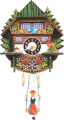 0144SQ Engstler Battery-Operated Clock-Mini Size With Music/Chimes-6.5  H X 5.5  • $94.99