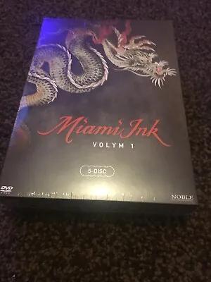 Miami Ink Complete Series 1 (DVD 2006 5 Disc Set) Nordic Packaging NEW SEALED • £4.99