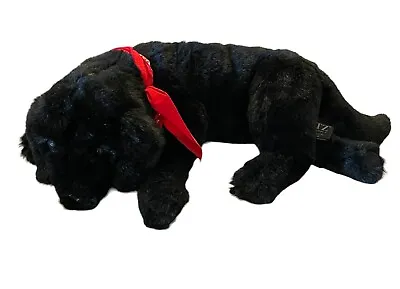 Ditz Designs Hen House Realistic Plush Black Lab Dog W/ Bandana Stuffed Animal • $49.95