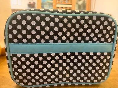 Modella 3D Geo Perforated Zippered Makeup Cosmetic Bag Organizer • $8