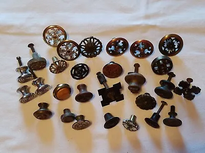 Vintage Hardware Metal Knobs Handles Pulls - Mixed Lot Of 28 • $19.95