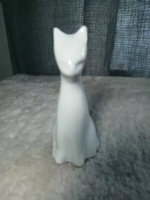 $34.95 • Buy RARE Vintage 1970s NAAMAN ISRAEL Fine Porcelain White Cat Kitten Figurine Marked