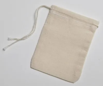 Made In The USA 2.75x3.75 Inch Muslin Bags With A Single Drawstring  • $285