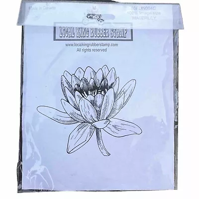 Local King Rubber Waterlily Stamp NEW 08FLIN004C Cling Mount • $7.99